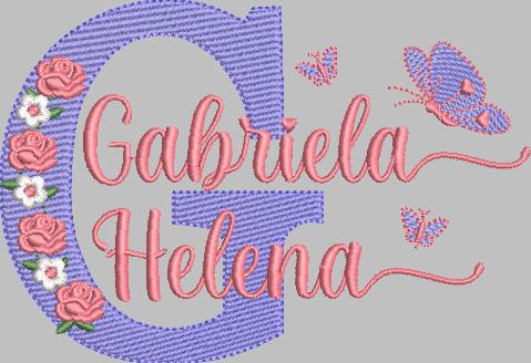 Cor Alfabeto com nome floral